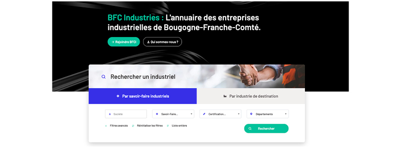 Une nouvelle version pour le site Internet BFC Industries